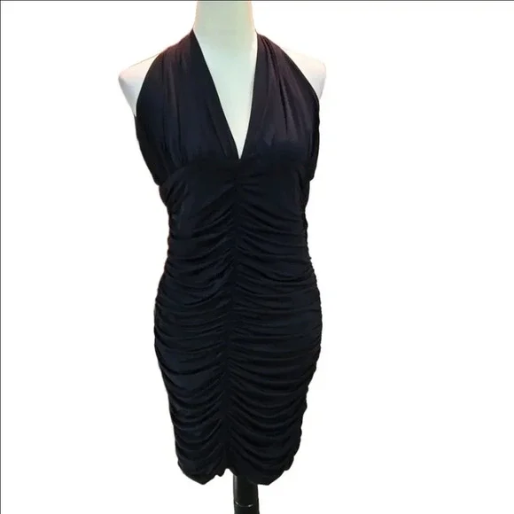 VENUS | Dresses | Venus Party Or Cocktail Dress Black Ruched Bodycon Women  Size Medium | Poshmark